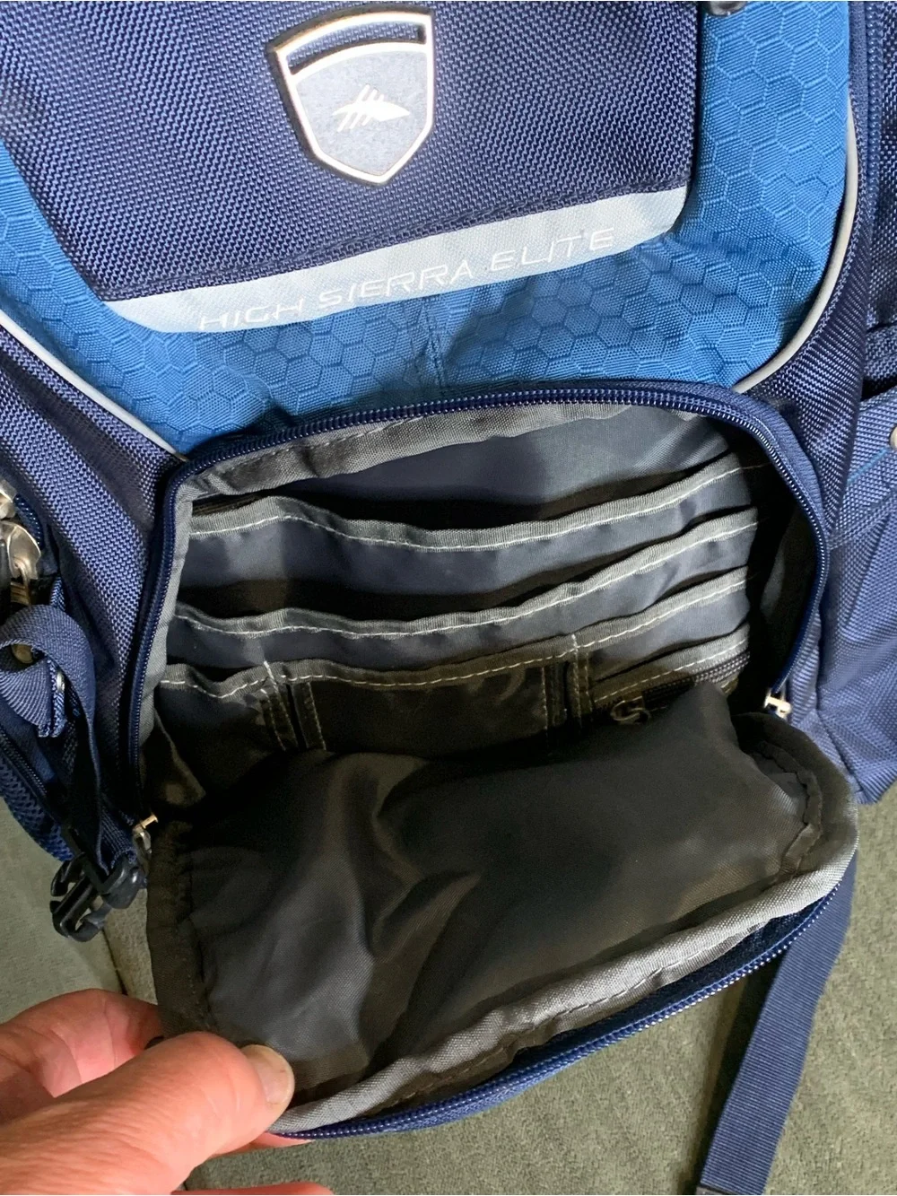 High Sierra Two-Tone Navy and Light Blue Men's Backpack